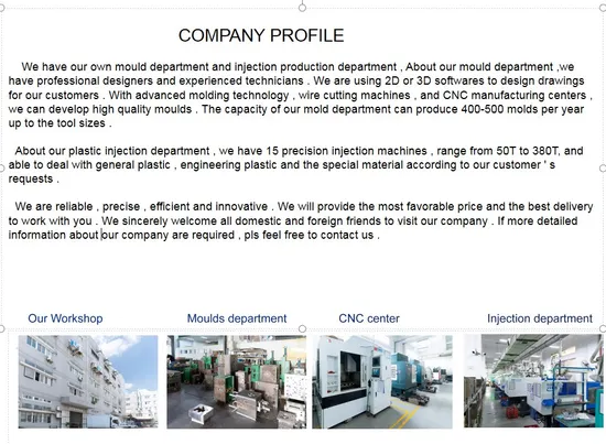 Custom Mold Injection Parts Injection Molded Plastic Components for Custom Furniture 